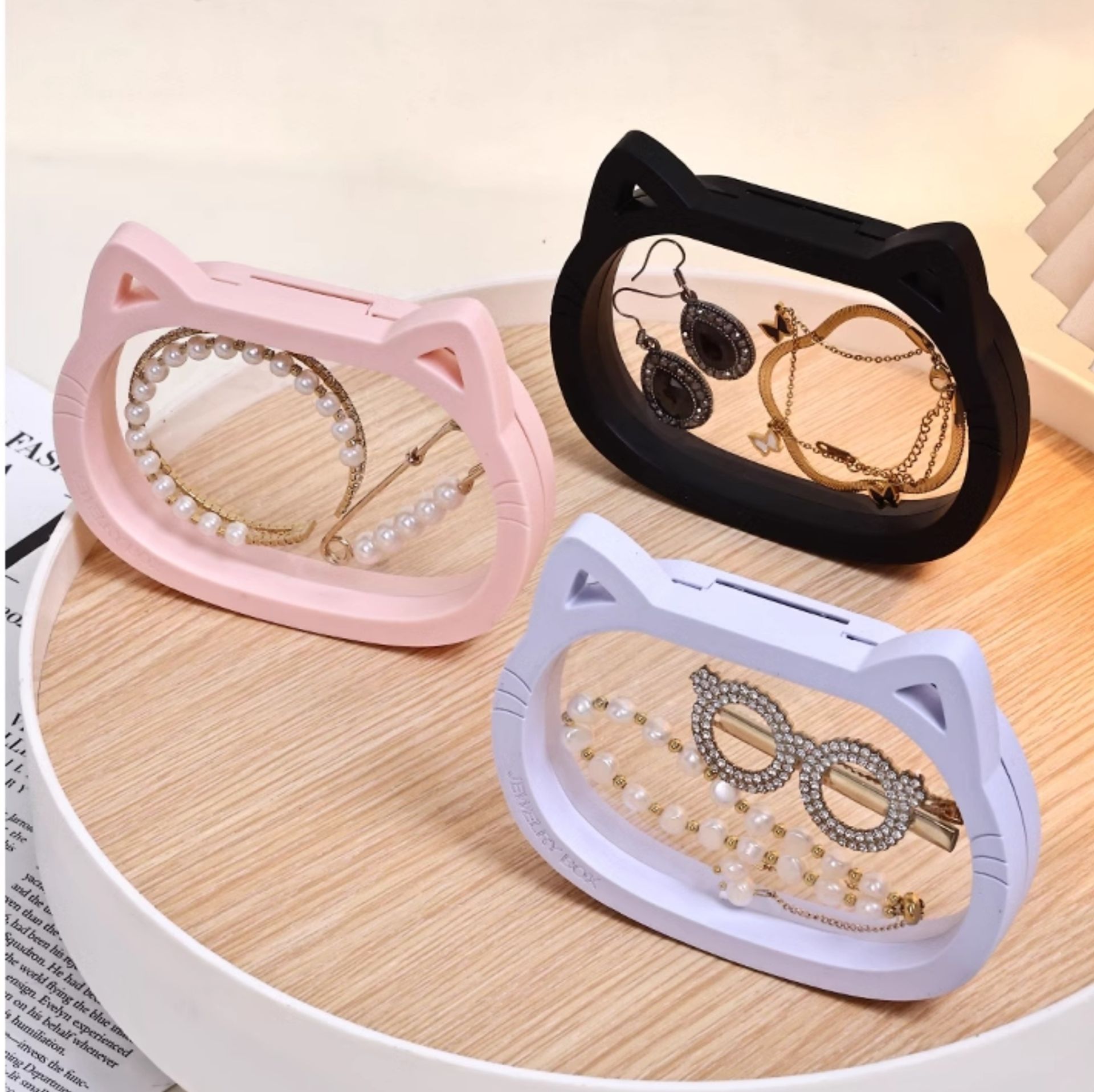 グッズ収納 ねこ型アクセサリー展示収納ケース 収納ケース|グッズ収納