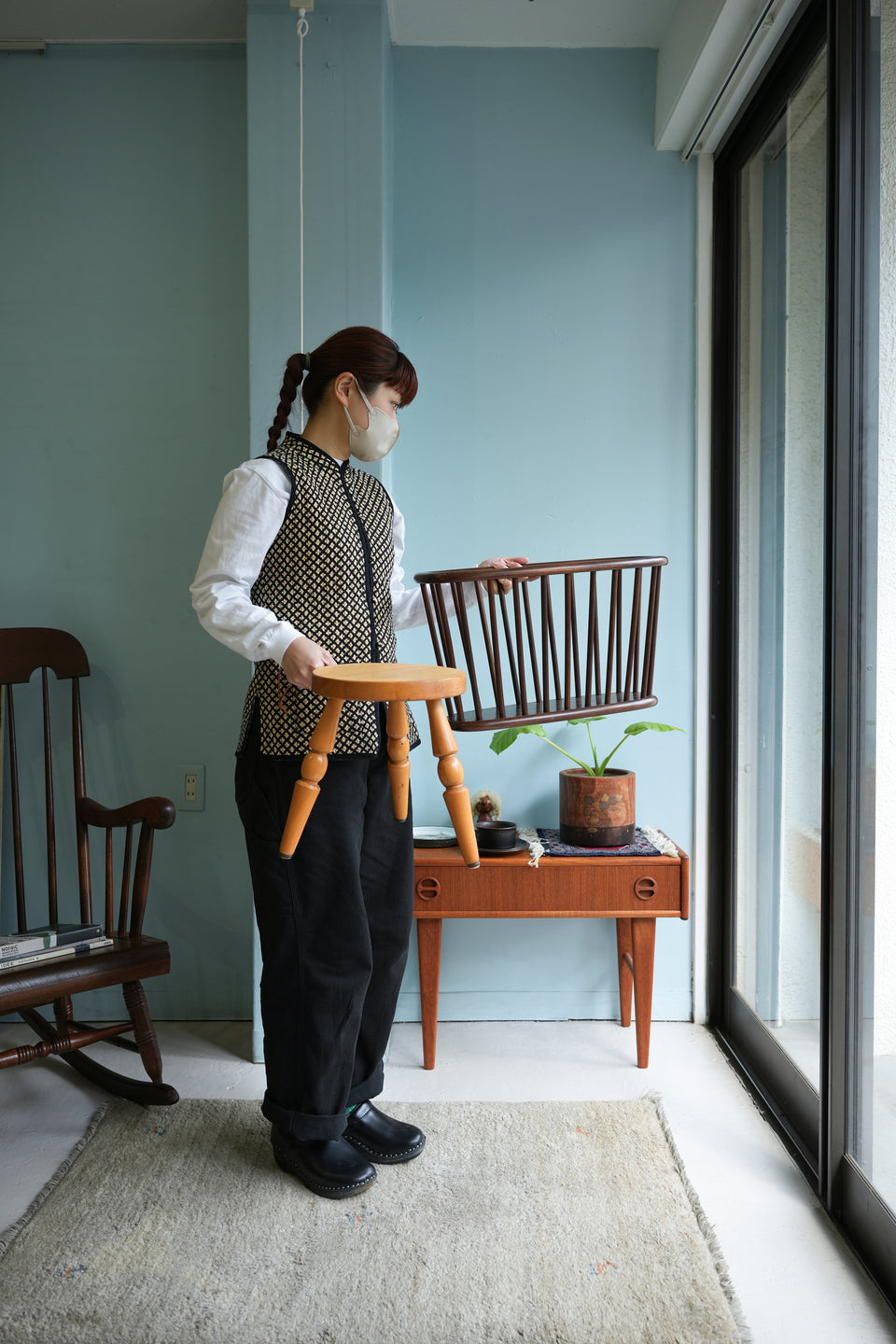 飛騨産業 マガジンラック キツツキ ジャパニーズモダン/HIDA Magazine