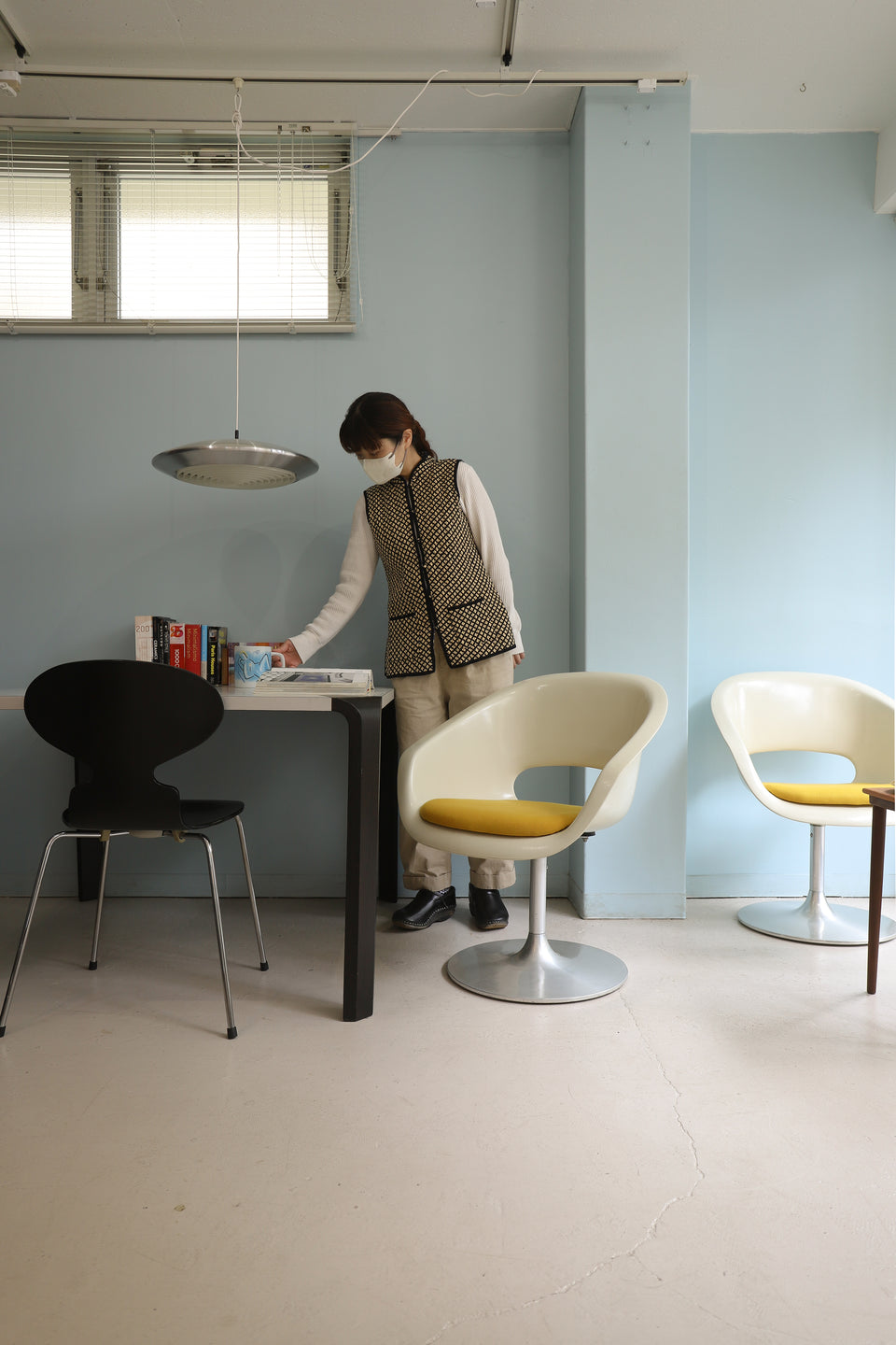 ジャパニーズヴィンテージ コトブキ シェルチェア 回転椅子 ミッド