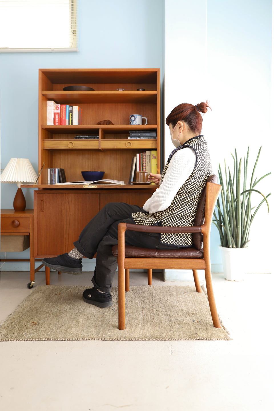 日田工芸 アームチェア 椅子 チーク材 ジャパンヴィンテージ/Japanese