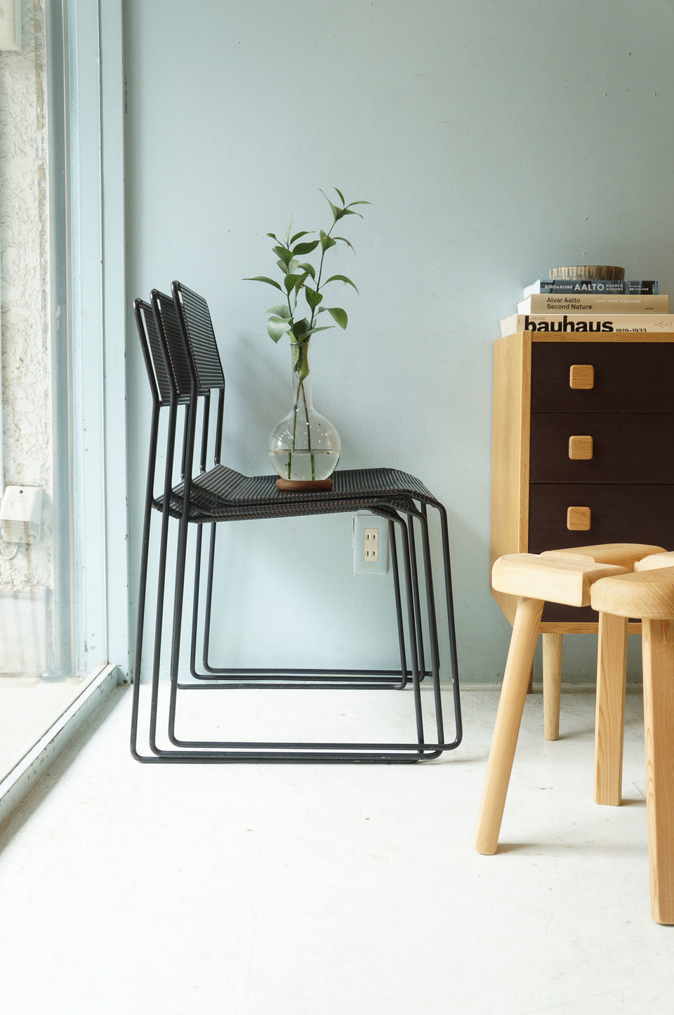 アクタス アイアンスタッキングチェア/ACTUS Iron Mesh Stacking Chair