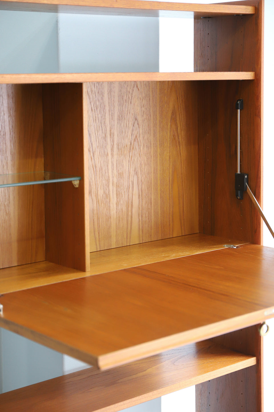 北欧ヴィンテージ オープンシェルフ チーク材 本棚 収納家具