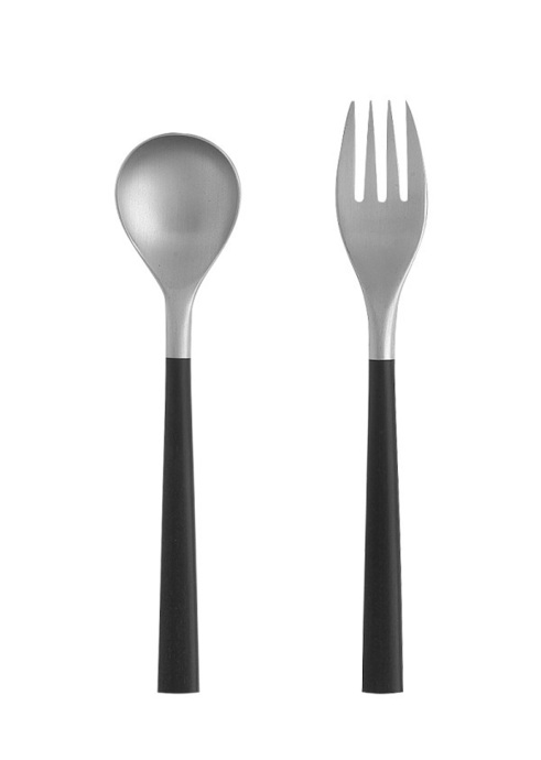 柳宗理デザイン 黒柄カトラリー #2250 デザートスプーン & デザート