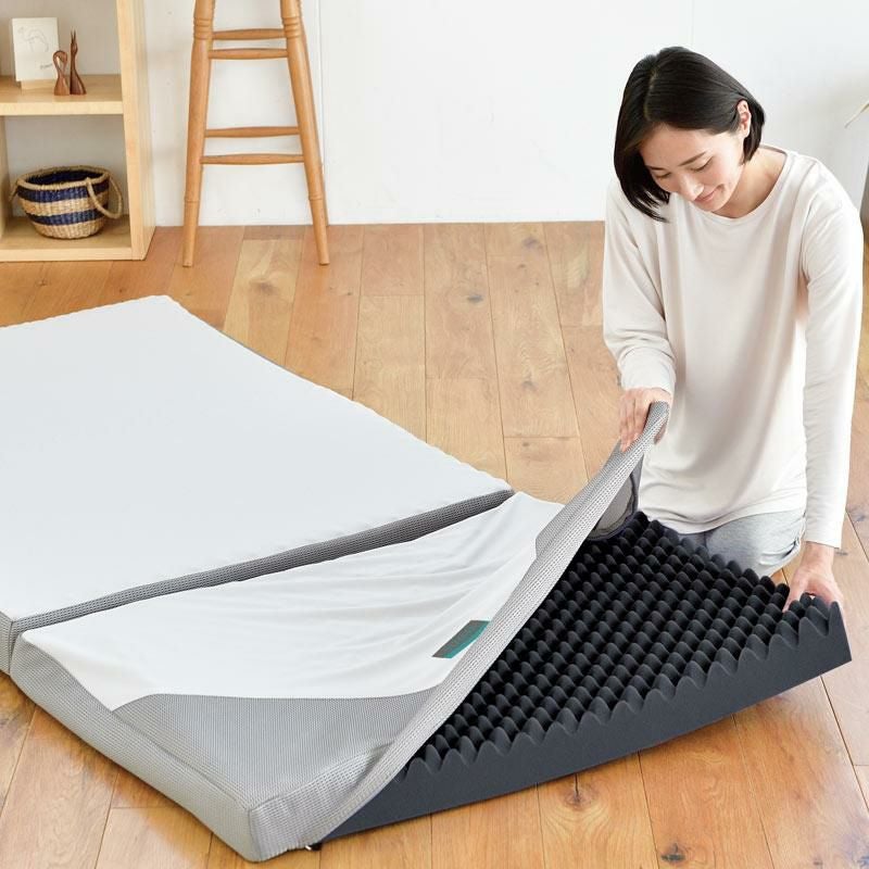西川 SUYARA 三つ折りマットレス セミダブル 120×200cm 厚み9cm | ね