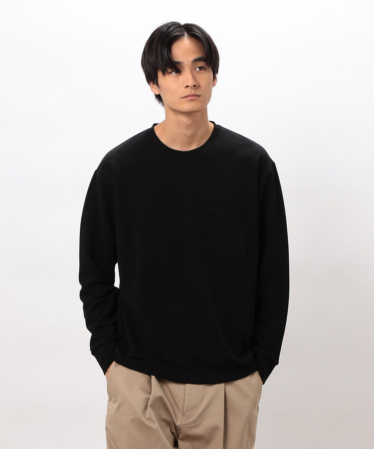 膨れジャカード 長袖Tシャツ（47-60TO02-206）｜コムサイズム（COMME