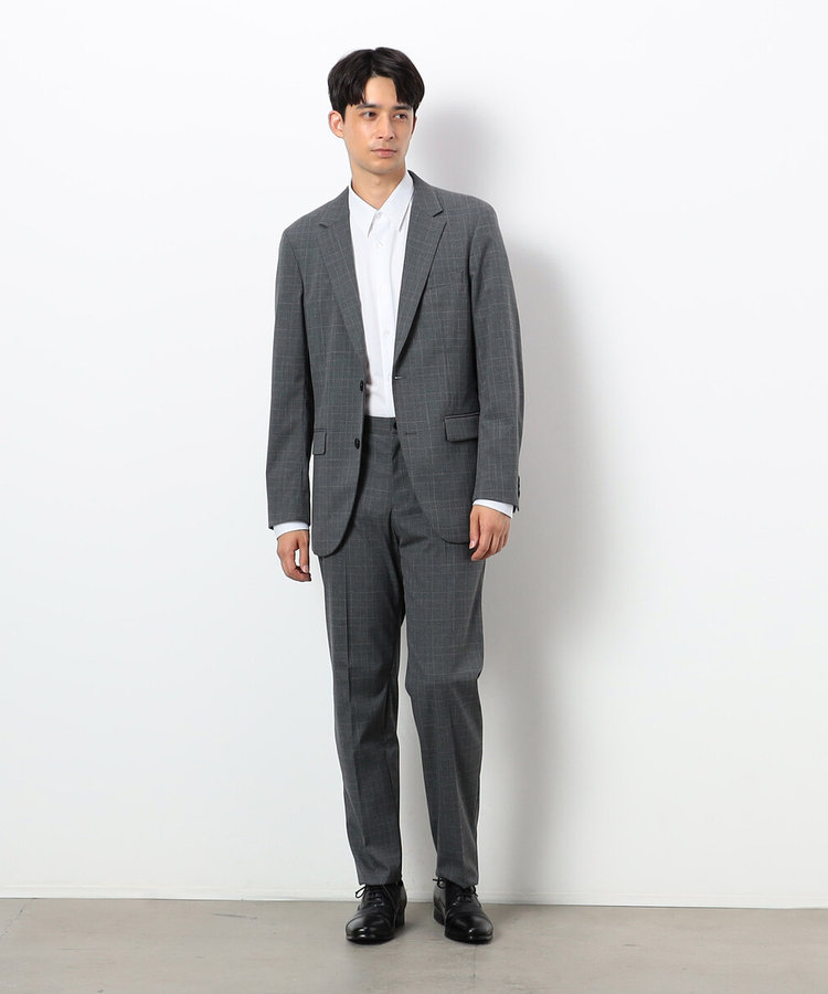 グレーパターン ウォッシャブル スーツ（47-02SI05-204