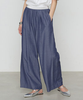 オトナシャンブレー タックワイドパンツ（72-04PK06-205）｜ギャバジン