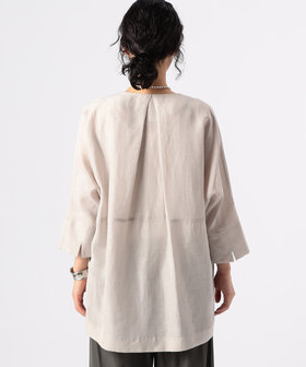 アセテートリネンタッサー ドルマンスリーブ シャツジャケット（72