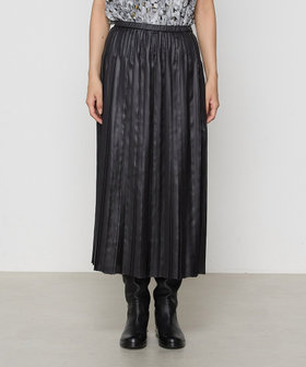 エンボスチンツサテン コンビネーションボックスプリーツスカート（01