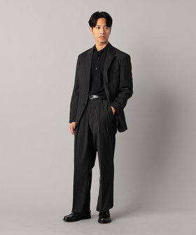 ブライトリーセットアップ】マニッシュストライプ 2WAYストレッチ