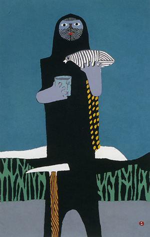 山の版画家 畦地梅太郎展 - 山男（五） 1956年