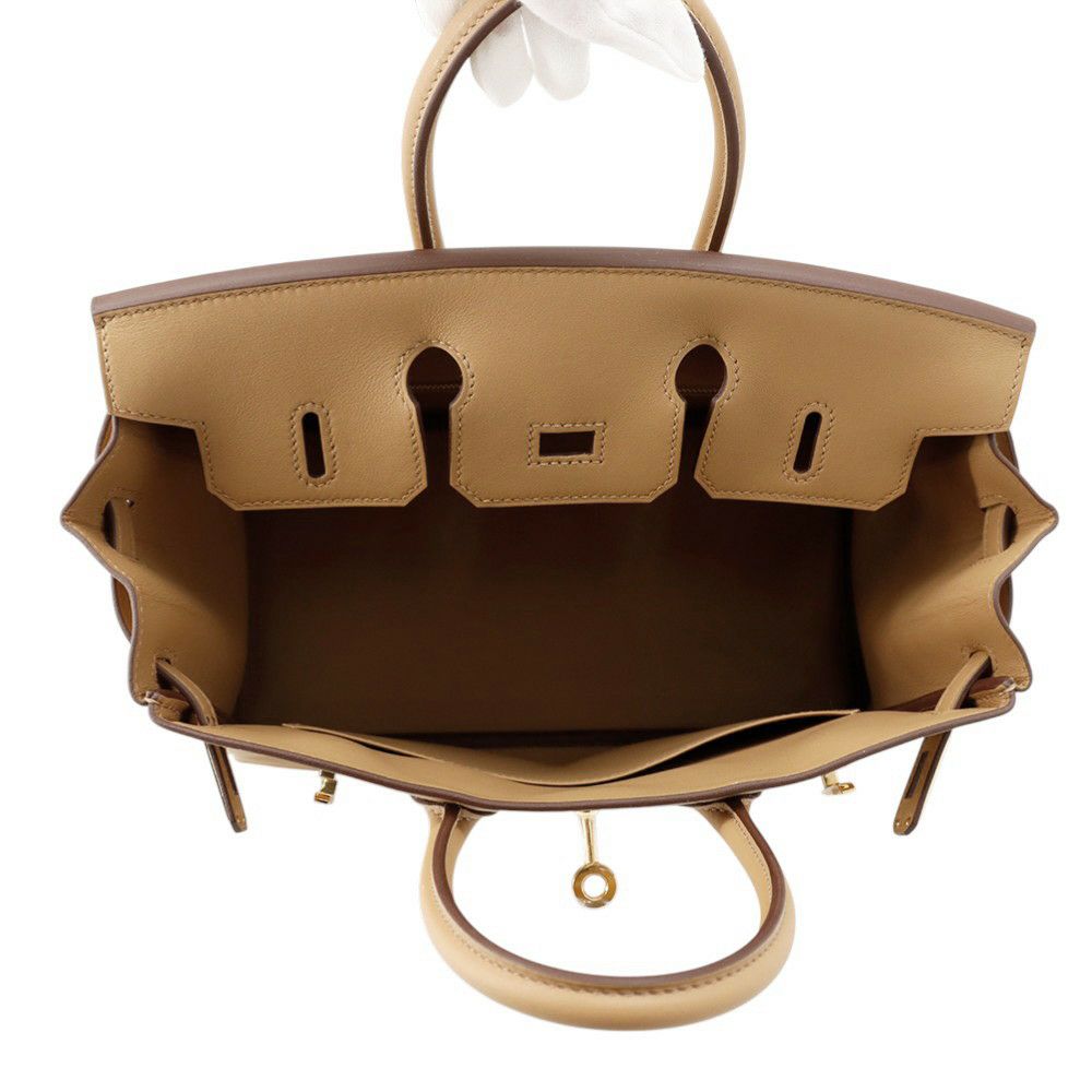 エルメス バーキン25 ビスキュイ/ゴールド金具 スイフト K刻印 HERMES