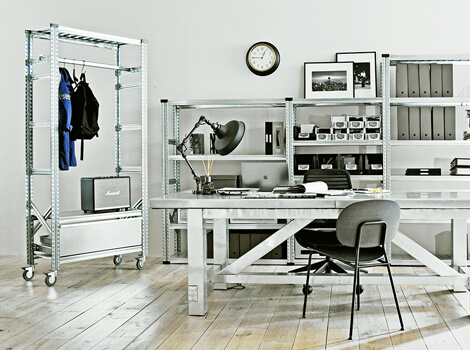 METALSISTEM メタルシステムラック専用ハンガーセット 幅98cm の通販