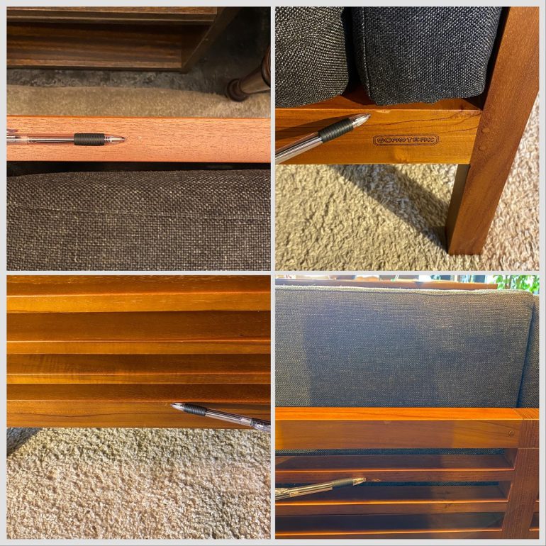 SCANTEAK/スキャンティーク VILA ソファ 2人掛け 2P 替えカバー付き