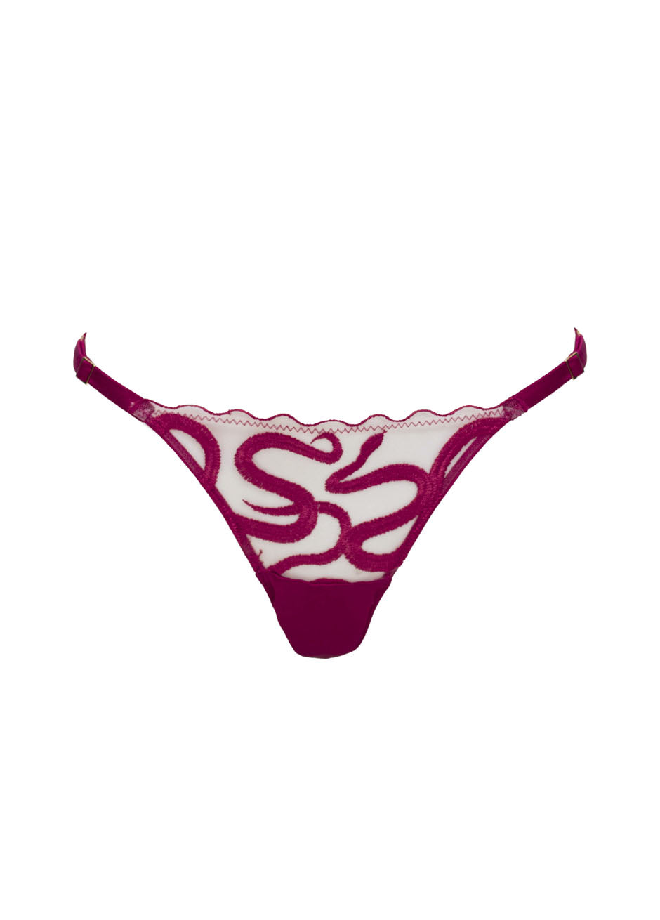 Studio Pia NAGA STRAP KNICKER Mulberry – Garnet District