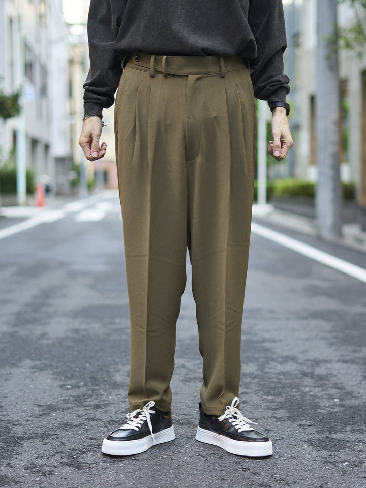 決算セール限定価格】【残り僅か】ツータックグルカスラックス