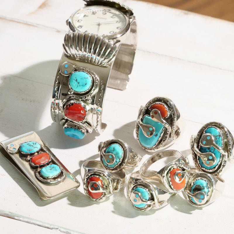 NEW ズニ族 エフィーカラバサ 秘蔵ジュエリー