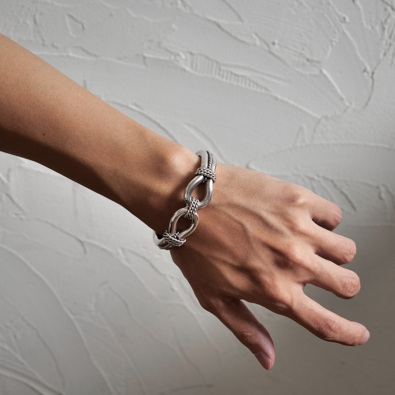 ◇sizeM スティーブアルビソ ホースウィスパラー バングル太【入荷待ち