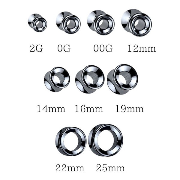 Qoo10] ヘマタイト 天然石ピアス 拡張ピアス 1