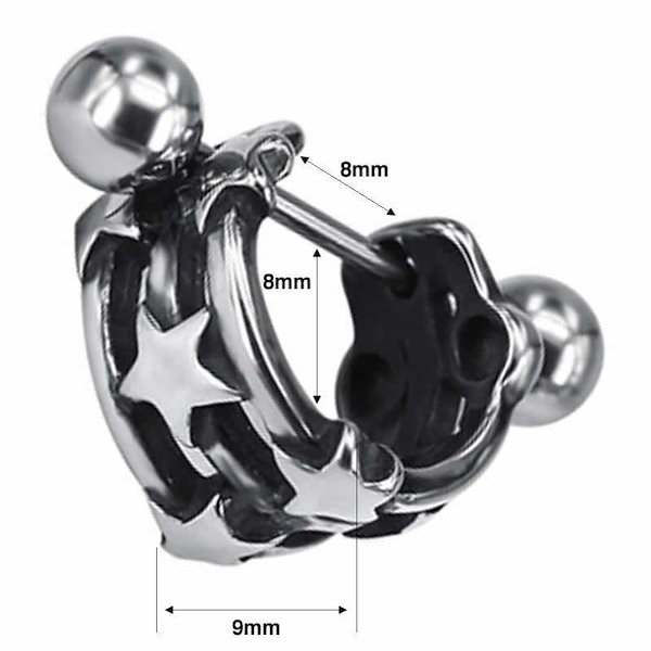 Qoo10] ボディピアス 18G イヤーカフ型 軟骨