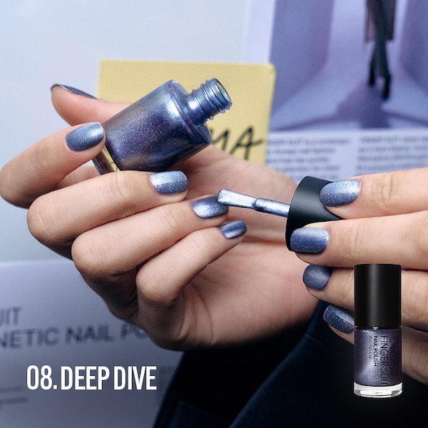 Qoo10] FINGER SUIT 水光ポリッシュ 選べる2種＋強力マグネッ