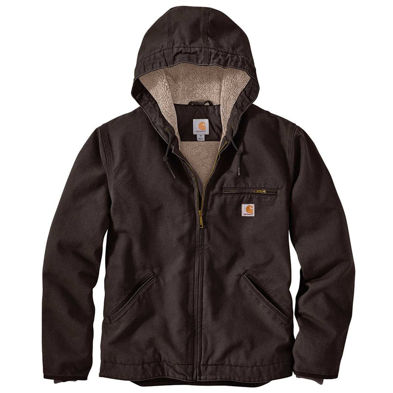 Carhartt Sherpa-Lined Relaxed Fit Washed Duck Jacket | Gemplers