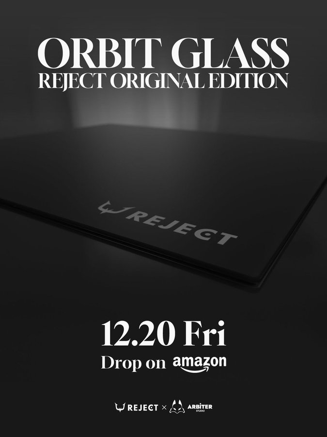 2024年12月20日に、REJECT x Arbiter Studio ガラスマウスパッド ORBIT