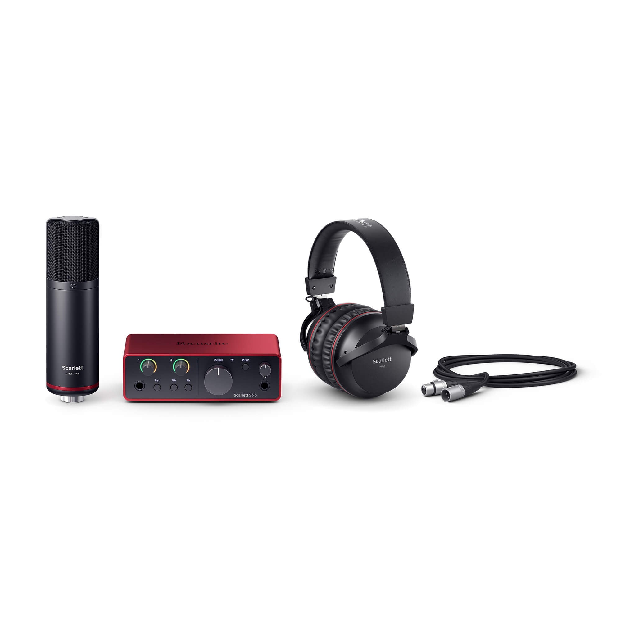 Focusrite Scarlett Solo Studio - Recording Bundle, 4th Gen