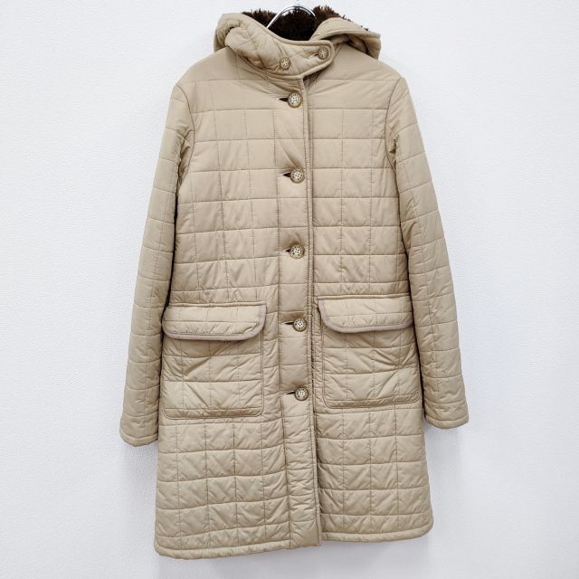 Mackintosh 裏ボア キルティングコート サイズ36 べージュ レディース