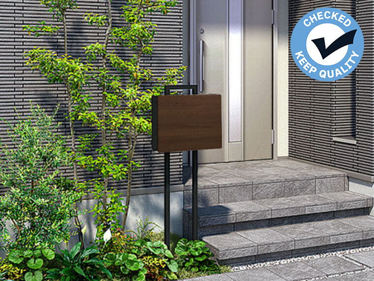 ネクストポスト L-1型 ポール建てタイプ 木調カラー ＊ | エクステリア