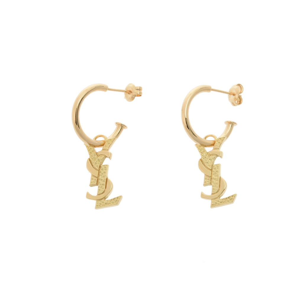 イヴサンローラン レディース K18イエローゴールド ピアス - YVES