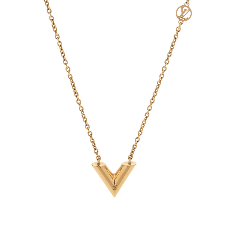 ルイヴィトンエセンシャルV ゴールド レディース GP ネックレス M00857