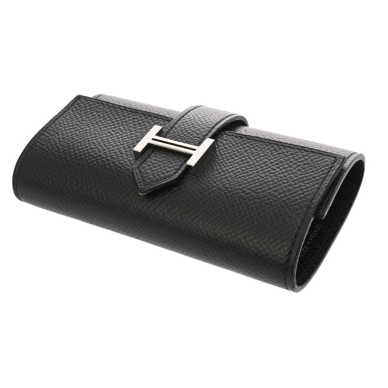 エルメス ベアン 4連キーケース ブラック シルバー金具 R刻印(2014年頃