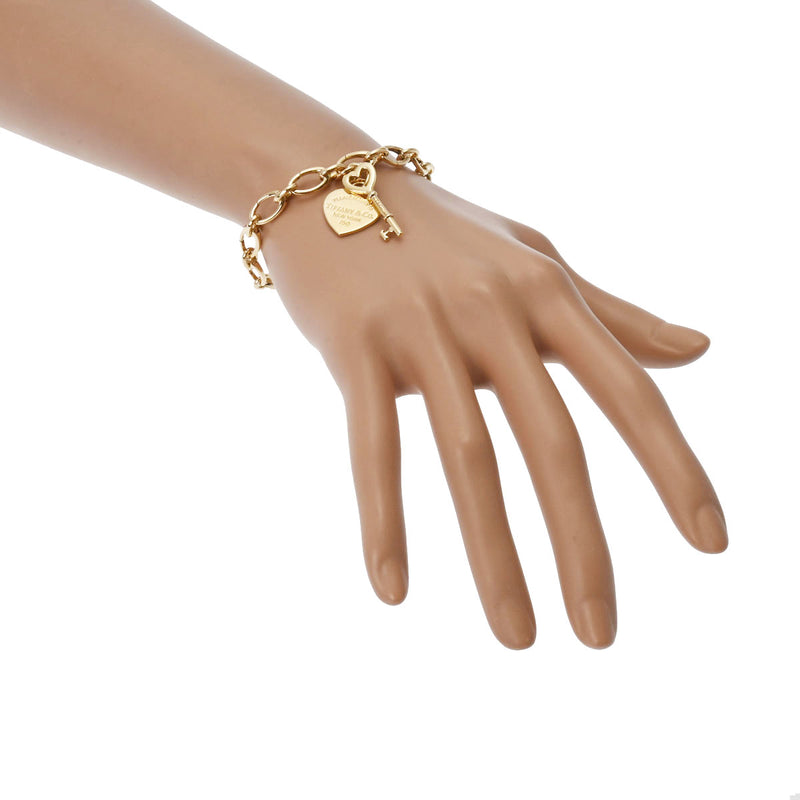 ティファニーリンククラスプ キーチャーム付き チェーン レディース