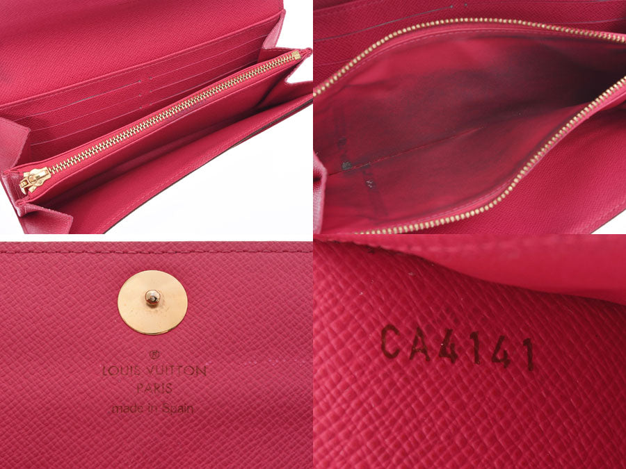 ルイヴィトン マルチカラー ポルトフォイユサラ 黒/グルナード M93747