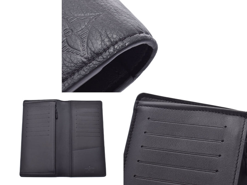 ルイヴィトン モノグラムシャドウ ポルトフォイユ ブラザ 黒 M62900