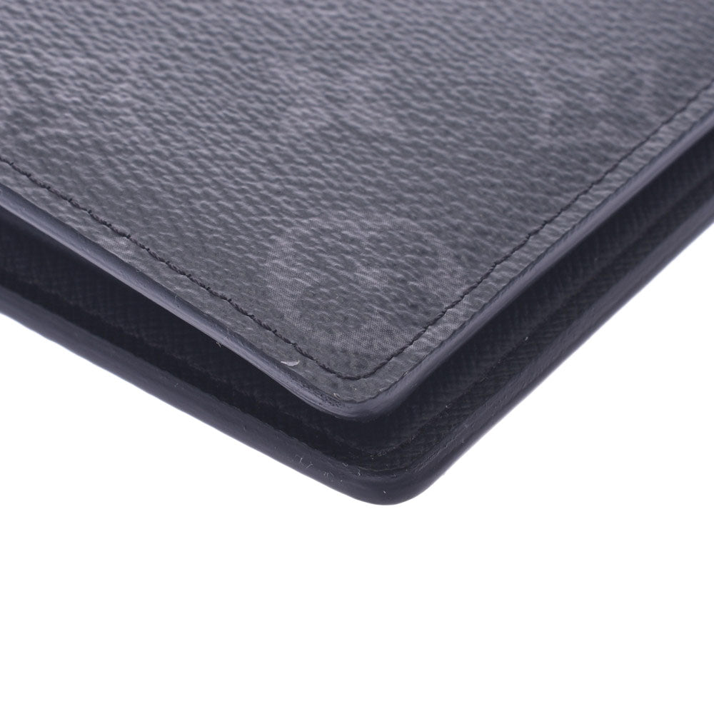 ルイヴィトンエクリプス ポルトフォイユ ブラザ 14145 黒/グレー