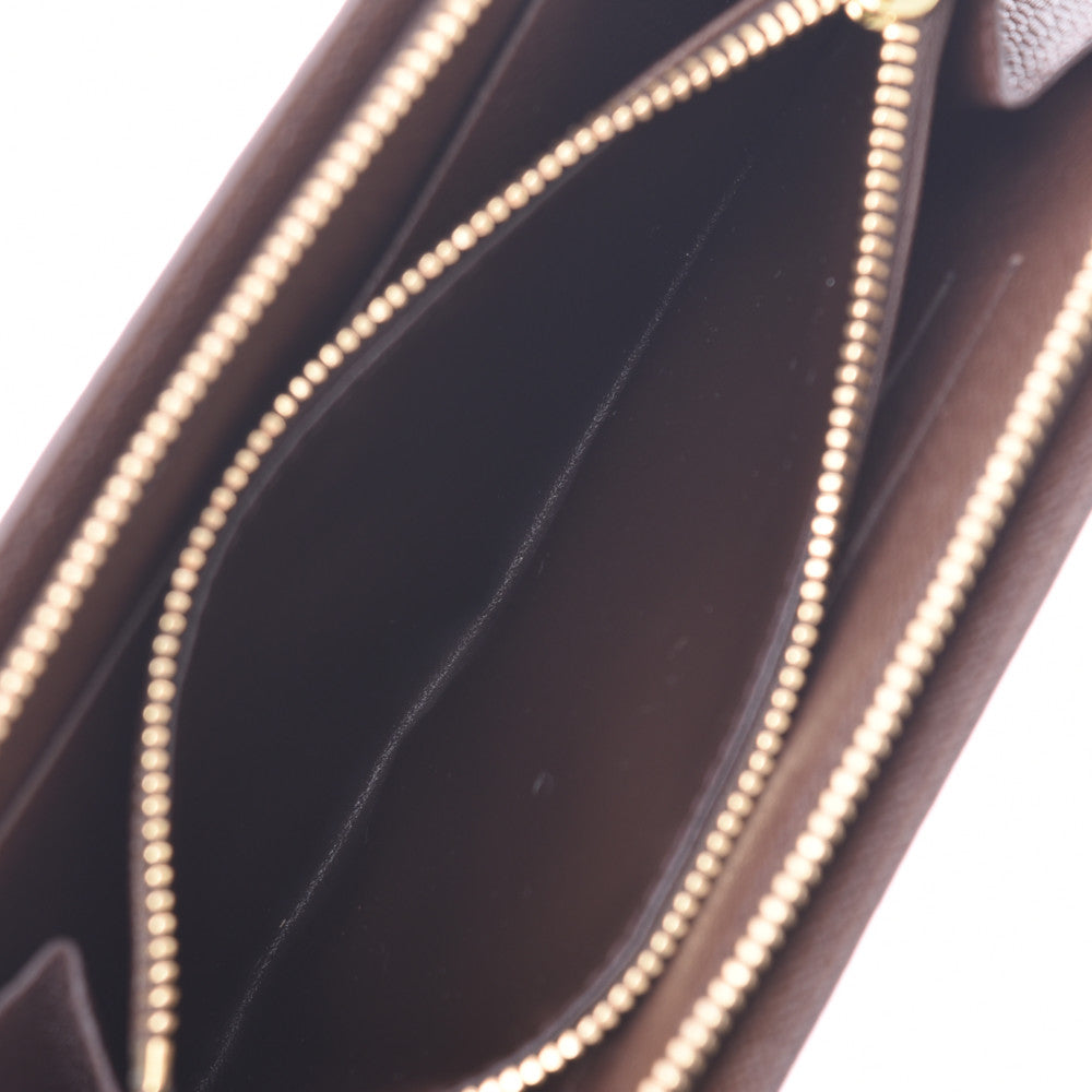 ルイヴィトンポルト モネ ジップ 14137 ブラウン ユニセックス 長財布