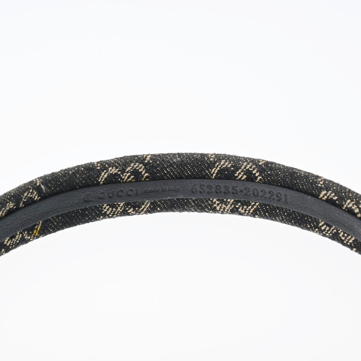 グッチデニムカチューシャ 黒 レディース ブランド小物 652835 GUCCI