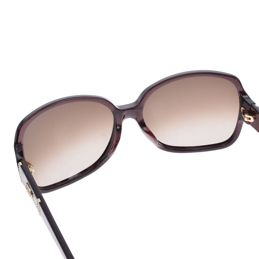 グッチラインストーン 茶 ユニセックス サングラス GG3144 GUCCI 中古