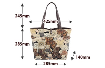 テディ Wポケットトート