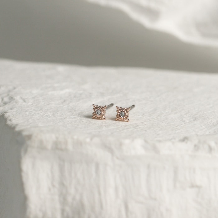 ヘアカフ スクエア ゴールドフレーム アクリル | ヘアアクセサリー