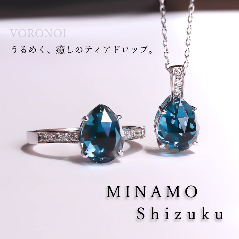 MINAMO - Shizuku - K18WG ダイヤモンドネックレス