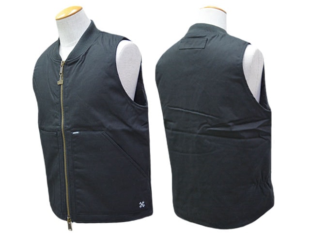 全3色【BLUCO/ブルコ】2025AW「Rib Collar Duck Vest/リブカラーダック