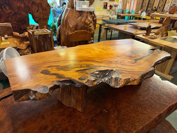 屋久杉良杢自然テーブル170 | 屋久杉テーブル | 屋久杉堂