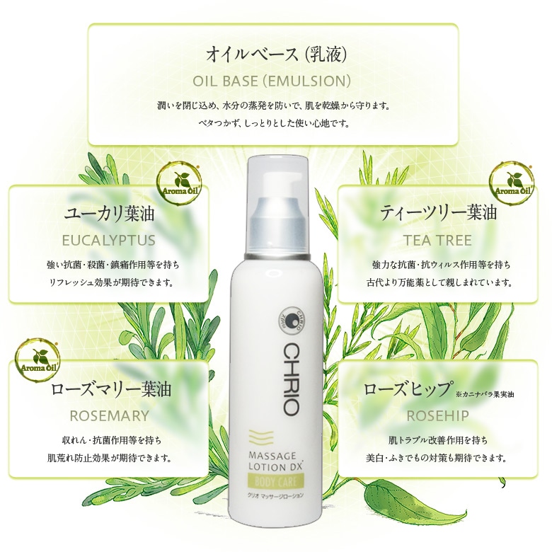 マッサージローションDX｜CHRIO公式オンラインショップ
