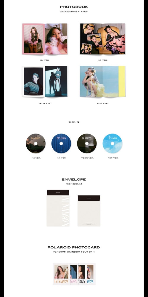 韓国音楽 TWICEのナヨン 初ソロアルバム - IM NAYEON (バージョン選択