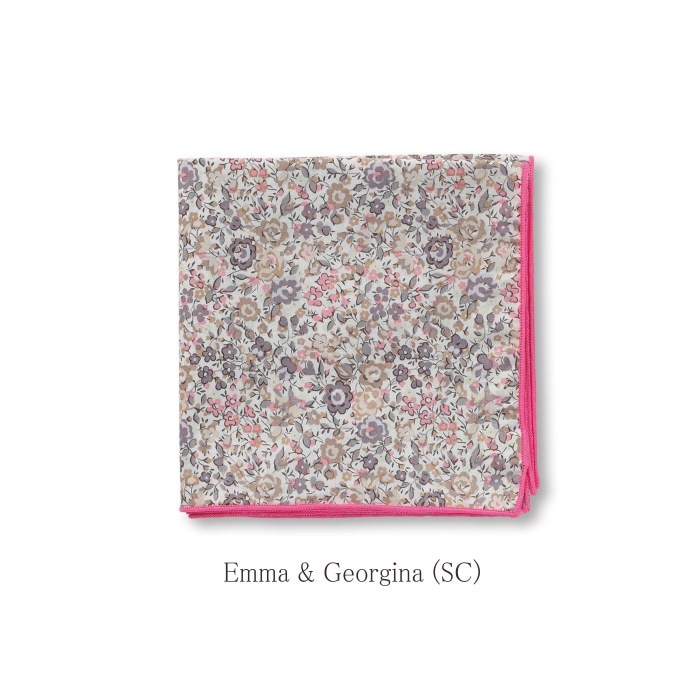 リバティプリントのハンカチ ハグオーワー/DDintex