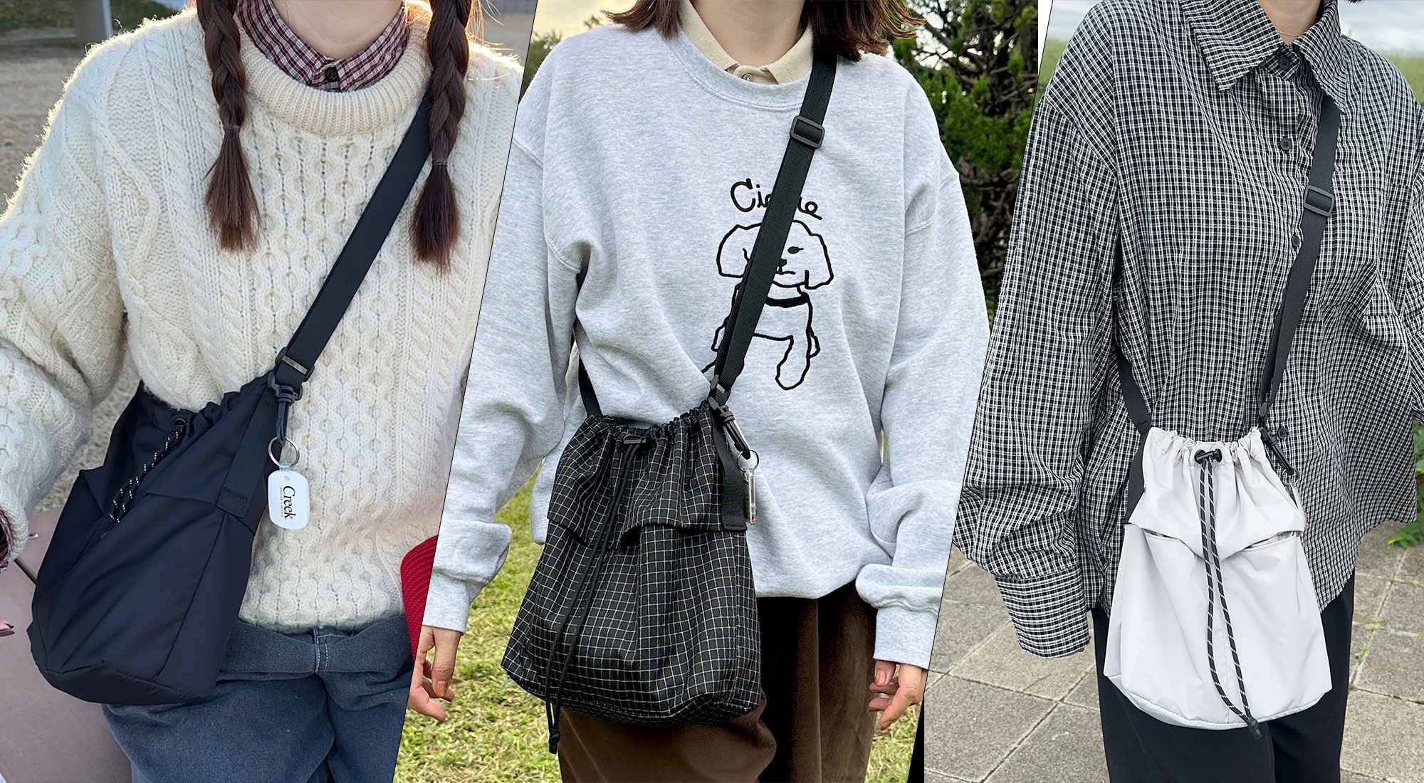 新色登場】mika × DEVICE コラボパラコード巾着ショルダーバッグ