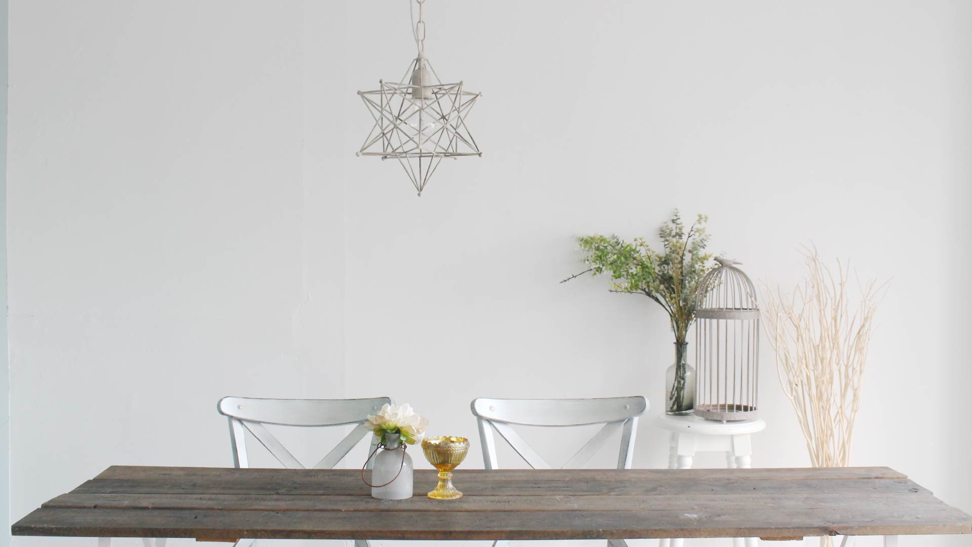 Etoile shabby white pendant lamp エトワール シャビ?ホワイト - DI